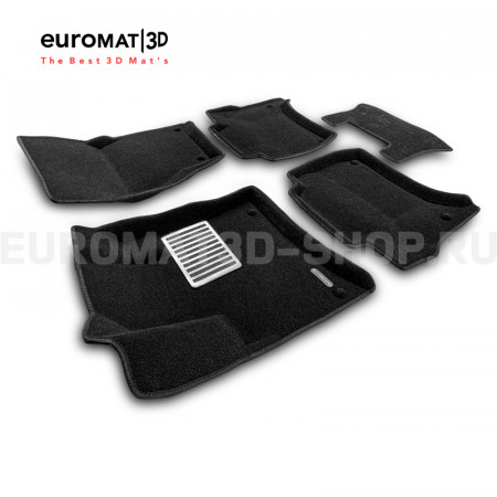 Текстильные 3D коврики Euromat3D Lux в салон для Porsche Cayenne (2010-2017) № EM3D-004101 Текстильные 3D коврики Euromat3D Lux в салон для Porsche Cayenne (2010-2017) № EM3D-004101