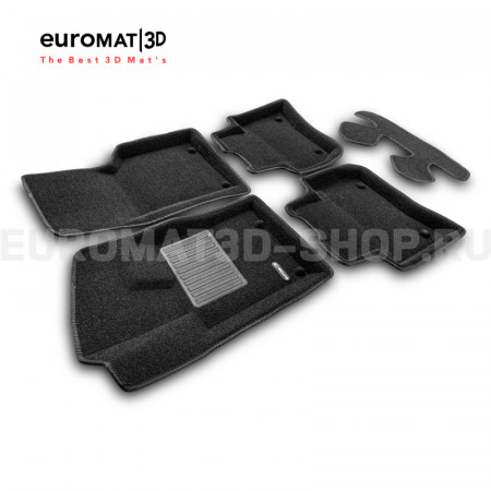 Текстильные 3D коврики Euromat3D Business в салон для Land Rover Range Rover Velar (2017-) № EMC3D-002753
