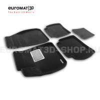 Текстильные 3D коврики Euromat3D Lux в салон для Chevrolet Malibu (2018-) № EM3D-001507