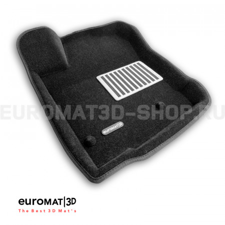 Текстильные 3D коврики Euromat3D Lux в салон для Haval H9 (2015-2024) № EM3D-001406