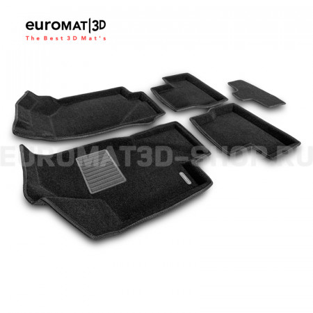 Текстильные 3D коврики Euromat3D Business в салон для Datsun on-Do (2014-2020) № EMC3D-005310