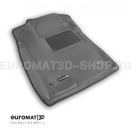 Текстильные 3D коврики Euromat3D Business в салон для Haval H6 (2017-) № EMC3D-001405G Серые