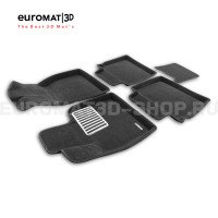 Текстильные 3D коврики Euromat3D Lux в салон для Hongqi HS5 (2019-) № EM3D-001480